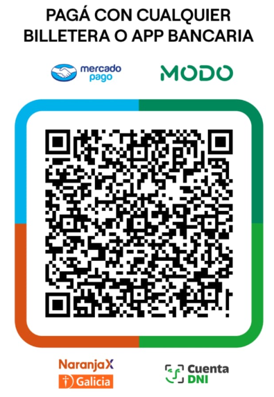 Código QR para pago con tarjeta
